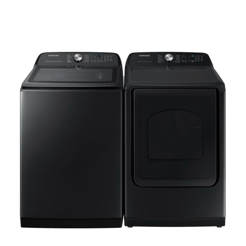 Smart Top Load Washer and Smart Steam Sanitize+ Electric Dryer