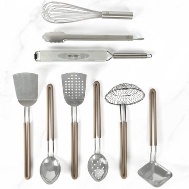 Martha Stewart 9-Piece Stainless Steel Kitchen Gadget and Tool Set