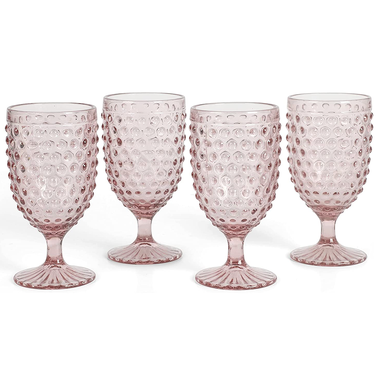 Martha Stewart Chauncey 4-Pack Handmade Glass Goblets