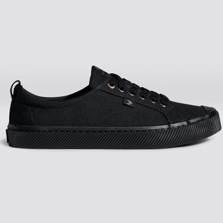 OCA Low All-Black Canvas Sneakers