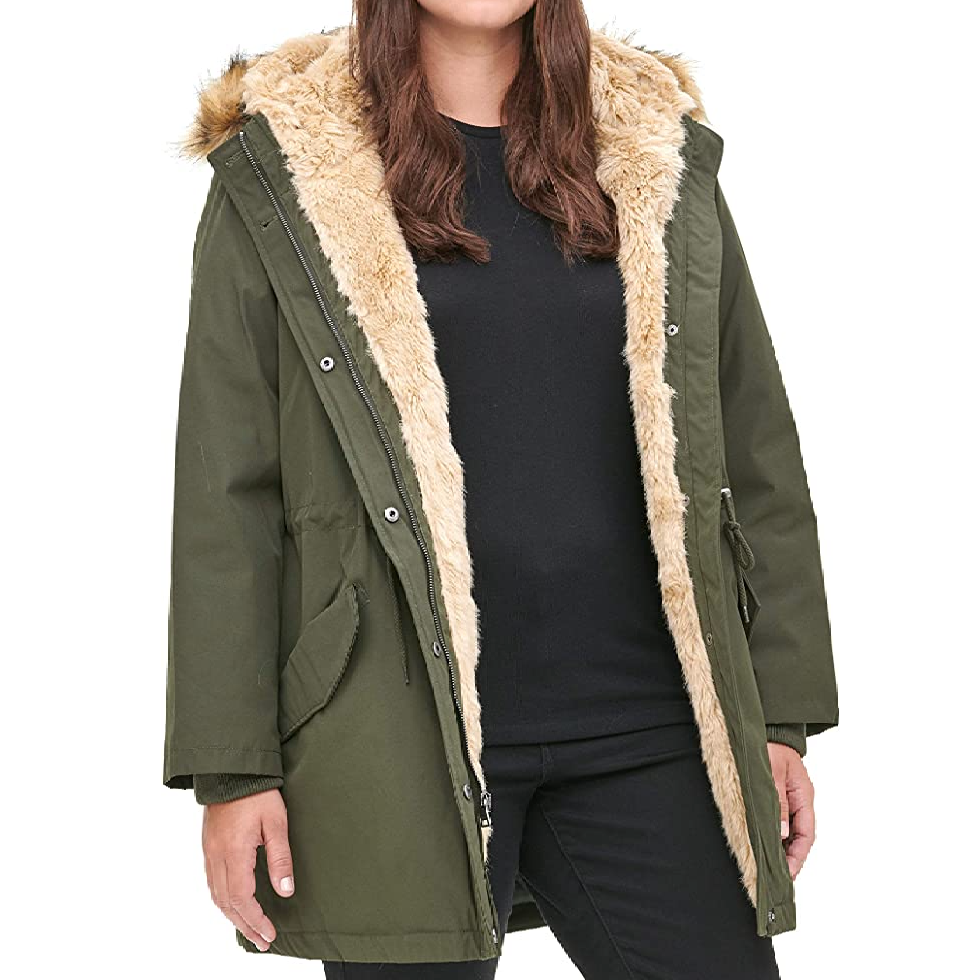 Levi's Faux Fur Lined Hooded Jacket