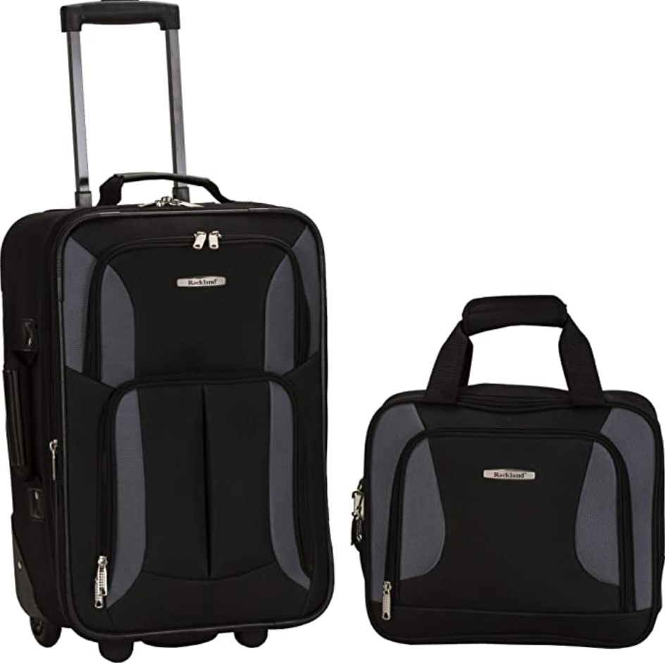 Rockland Fashion Softside Upright Luggage Set