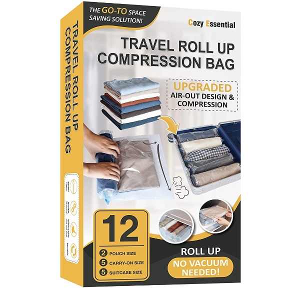 Cozy Essential 12 Pack Vacuum Travel Bags