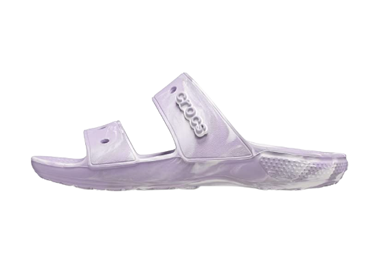 Crocs Unisex-Adult Classic Graphic Two-Strap Slide Sandals