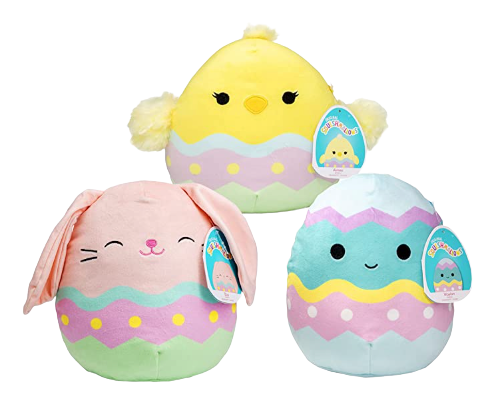 Squishmallow 8" Easter Plush, Set of 3