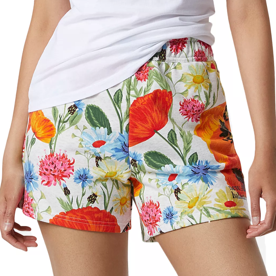 New Balance Essentials Super Bloom Printed Shorts