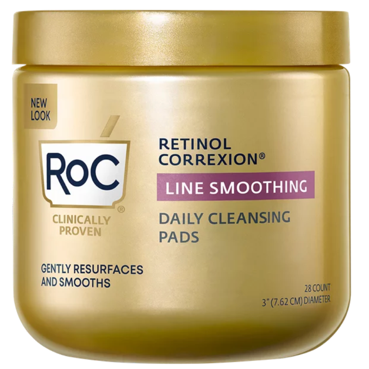 RoC Retinol Correxion Line Smoothing Daily Cleansing Pads, 28 ct
