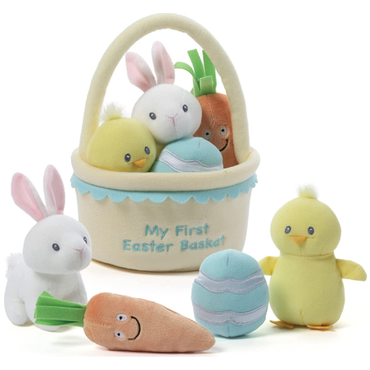 Gund First Easter Basket With Stuffed Plushes