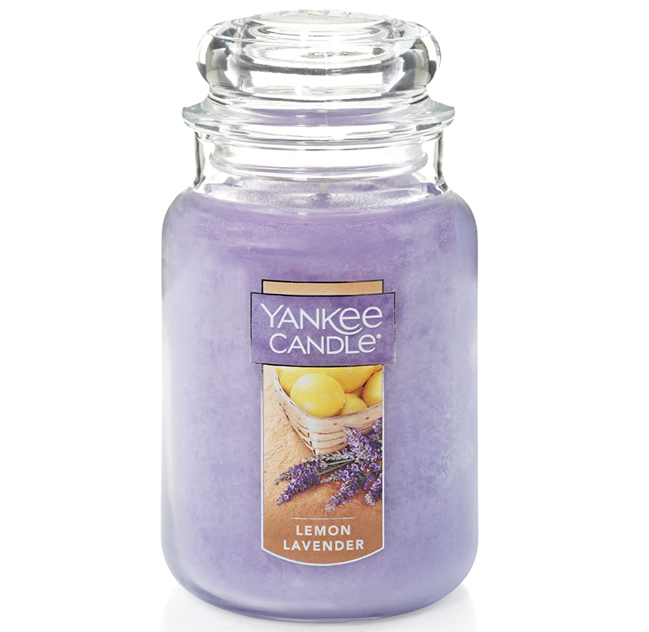 Yankee Candle Lemon Lavender Classic 22oz Large Jar Single Wick Candle