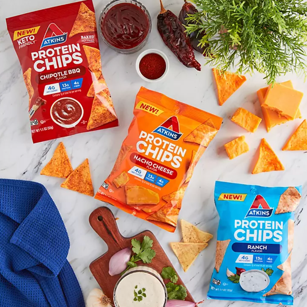 Atkins Keto Friendly Protein Chips Snack Variety Pack