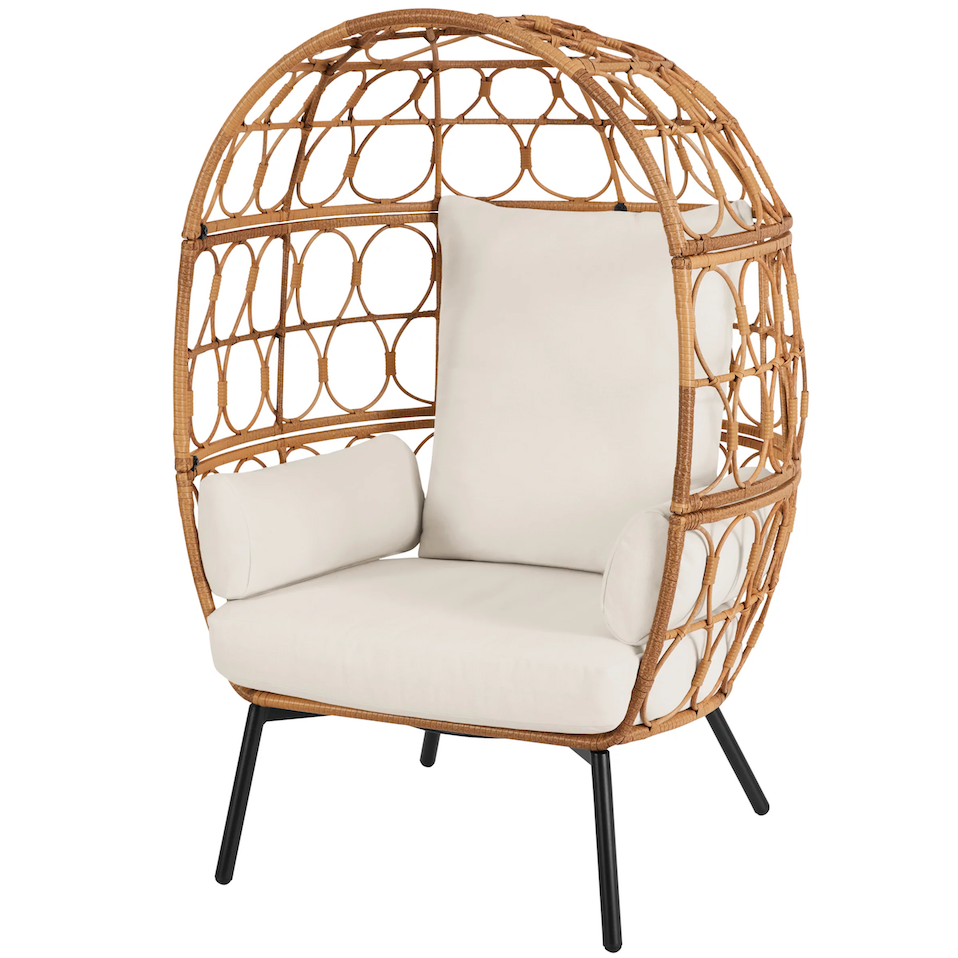Better Homes & Gardens Willow Sage Steel Wicker Outdoor Egg Chair