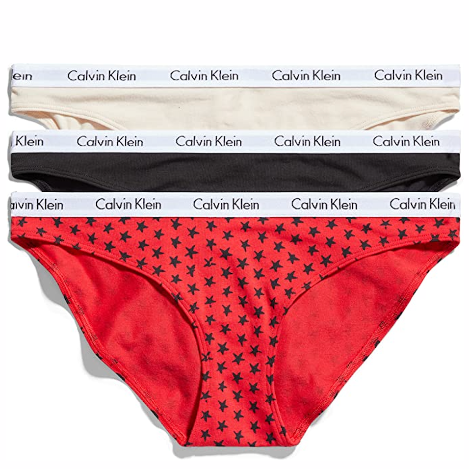 Calvin Klein Logo Cotton Stretch Bikini Panties 