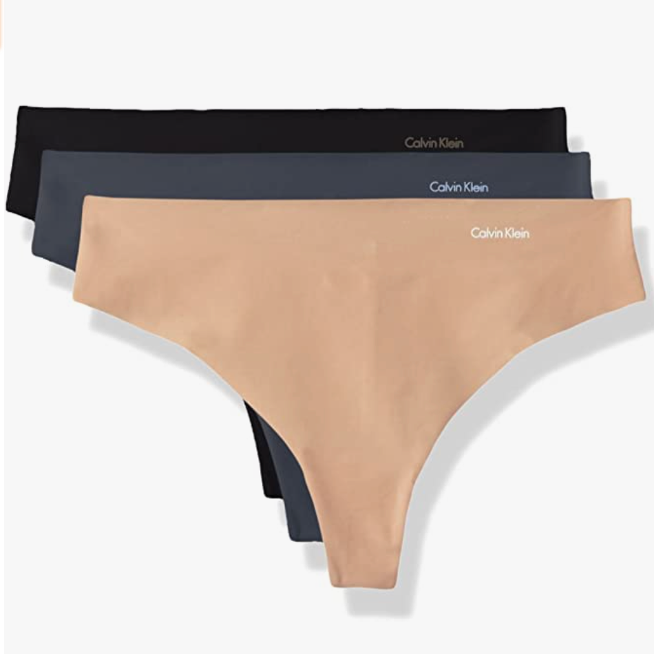 Calvin Klein Women's Invisibles Thong Multipack Panty