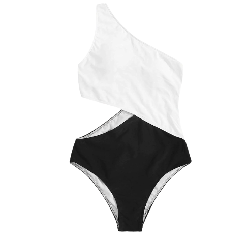 SweatyRocks One Shoulder Cutout Monokini