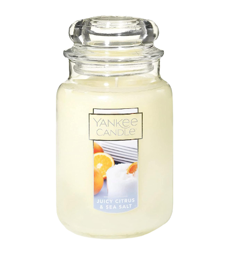 Yankee Candle Juicy Citrus & Sea Salt Scented, Classic 22oz Large Jar