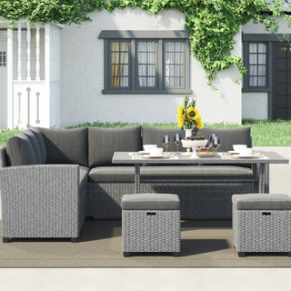 Sand & Stable Jett 6-Person Outdoor Seating Group with Cushions
