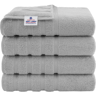 American Soft Linen 100% Turkish Cotton 4 Piece Washcloth Set- White
