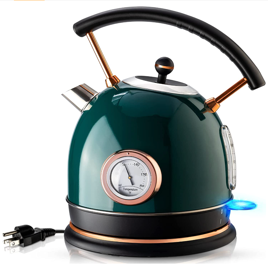 Pukomc 1.8L Electric Water Kettle with Temperature Gauge