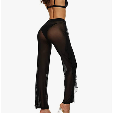 Willow Dance Mesh Ruffle Cover Up Pants
