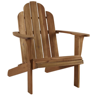 Beachcrest Home Langport Solid Wood Adirondack Chair  