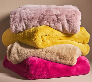 Sophie Faux Fur Throw Blanket