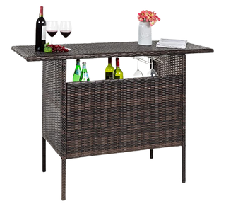 Best Choice Products Outdoor Bar Counter Table