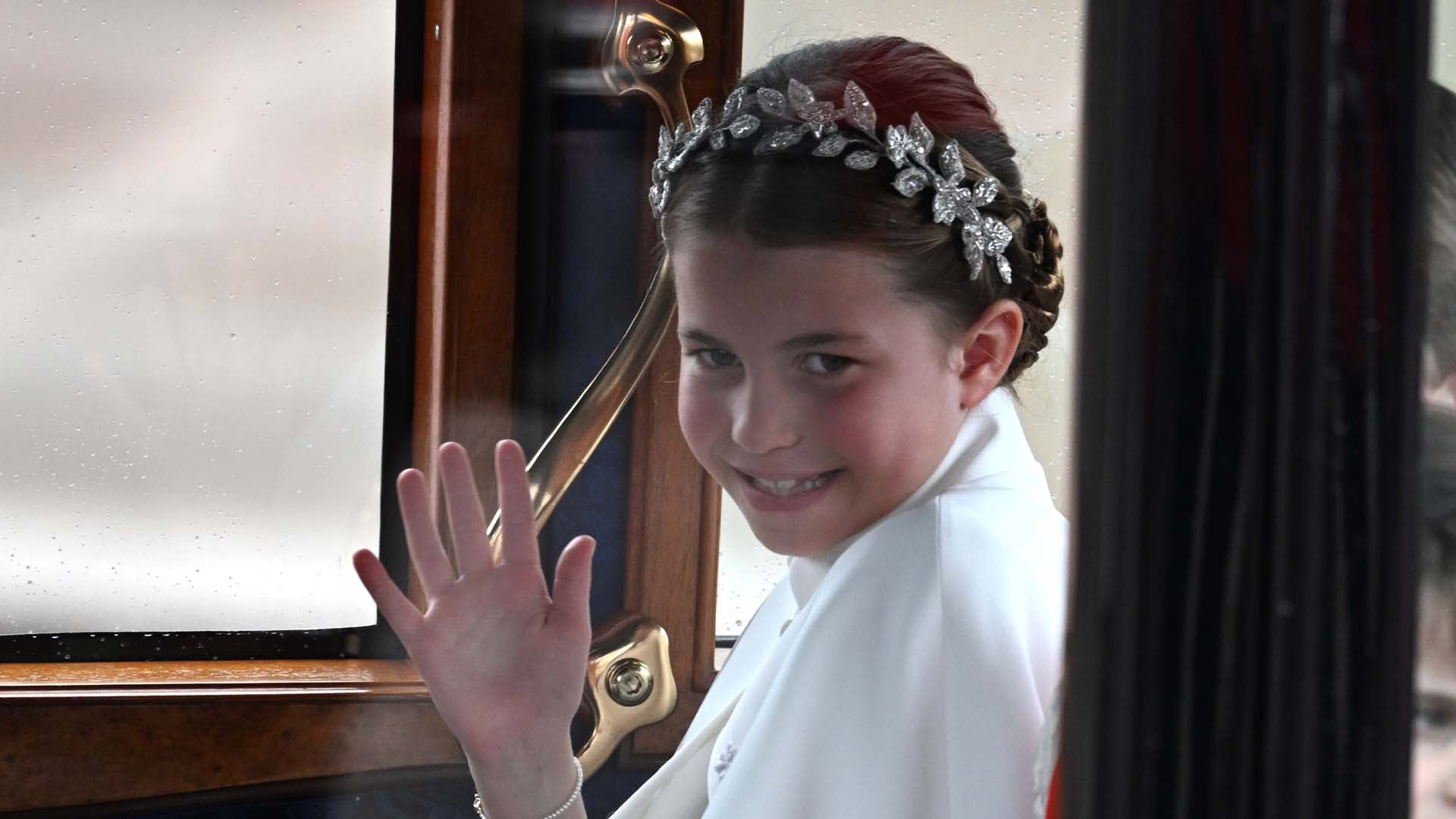 princess charlotte dress at coronation Kate Middleton, Princess Charlotte twin at King Charles III's coronation
