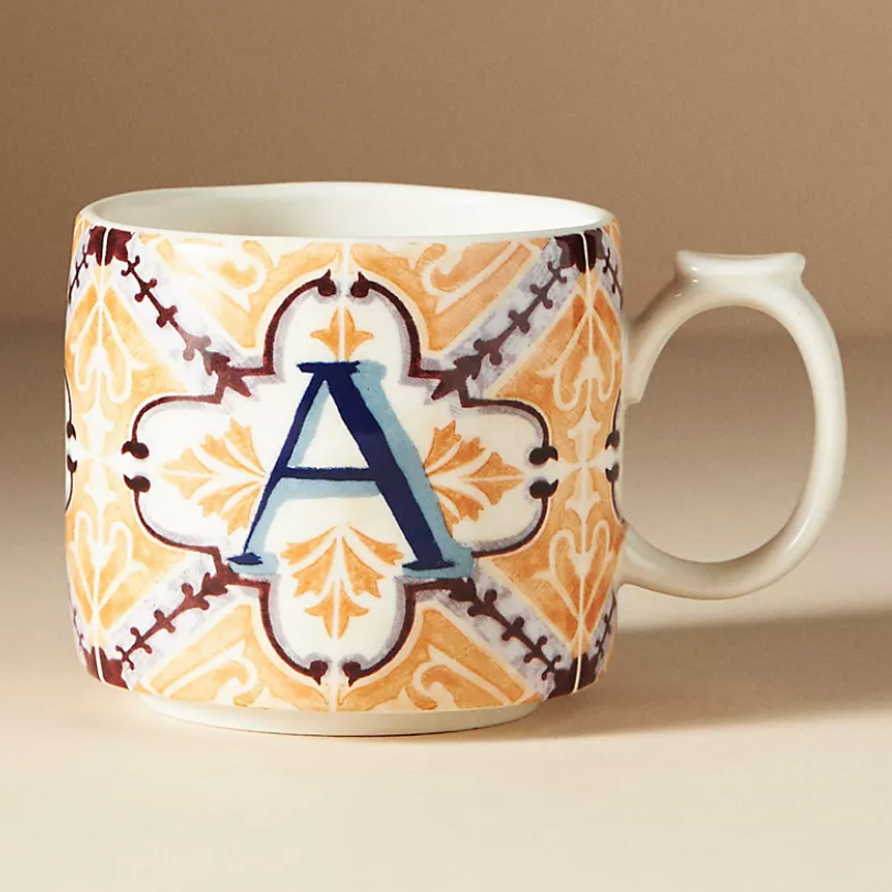 Anthropologie Mezze Monogram Mug