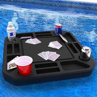 Polar Whale Floating Game or Card Table Tray for Pool