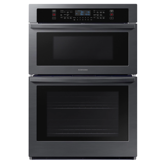 30" Smart Microwave Combination Wall Oven in Black Stainless Steel