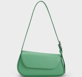 Charles and Keith Petra Asymmetrical Front Flap Bag