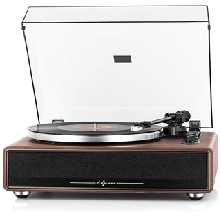 1 by ONE High Fidelity Turntable with Built-in Speakers