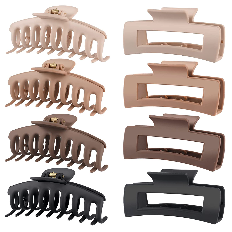 LuSeren 8-Pack Large Hair Claw Clips
