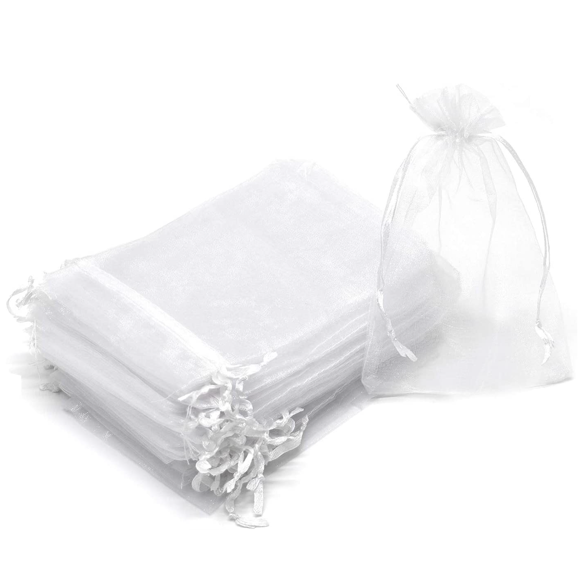 Bezall Sheer Wedding Party Bags with Drawstring