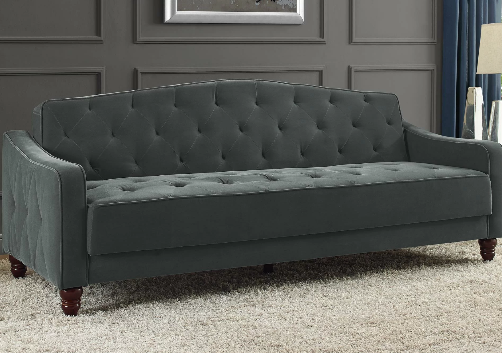 Novogratz Vintage 81.5" Upholstered Sleeper Sofa