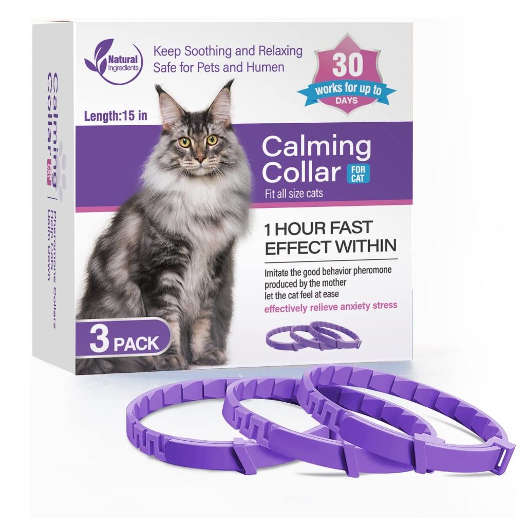 Tcllka 3-Pack Calming Collar for Cats