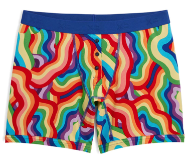 6" Fly Boxer Briefs - Swirling With Pride