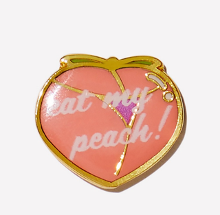 Eat My Peach Enamel Pin