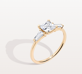 Princess Cut Tapered Baguette Diamond Ring