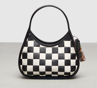 Ergo Shoulder Bag In Checkerboard Upcrafted Leather
