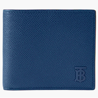 Burberry TB Logo Grained Leather Bifold Wallet
