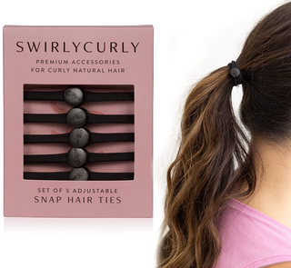 SwirlyCurly Snap Hair Ties