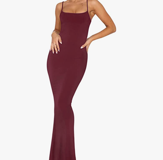 REORIA Women's Sexy Lounge Slip Long Dress
