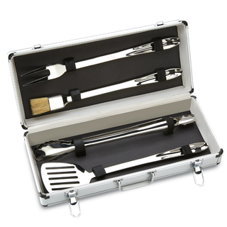 All-Clad Stainless Steel 4-Piece BBQ Tool Set 