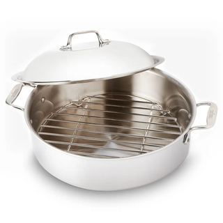 All-Clad Stainless Braiser with Rack and Domed Lid