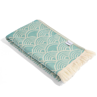 InfuseZen Terry Cloth Lined Turkish Towel