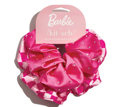 Barbie x Kitsch Satin Brunch Scrunchies 2pc