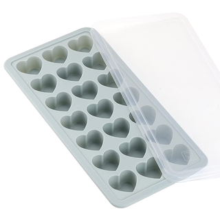 Heart-Shaped Ice Cube Trays with Lid