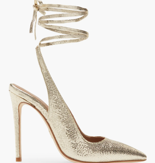 Brother Vellies Ribbon Ankle Tie Pump