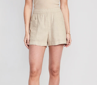Old Navy High-Waisted Linen-Blend Utility Shorts for Women